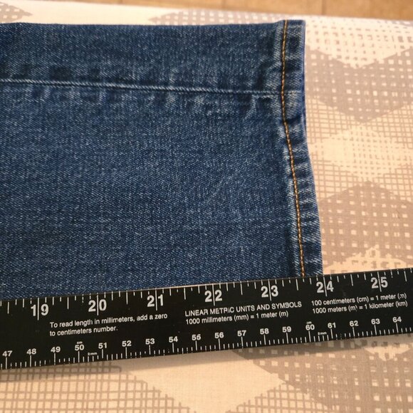 Abercrombie & Fitch Ankle Straight Jeans Size 00 24 Ultra High Rise Classic Blue - Picture 8 of 11